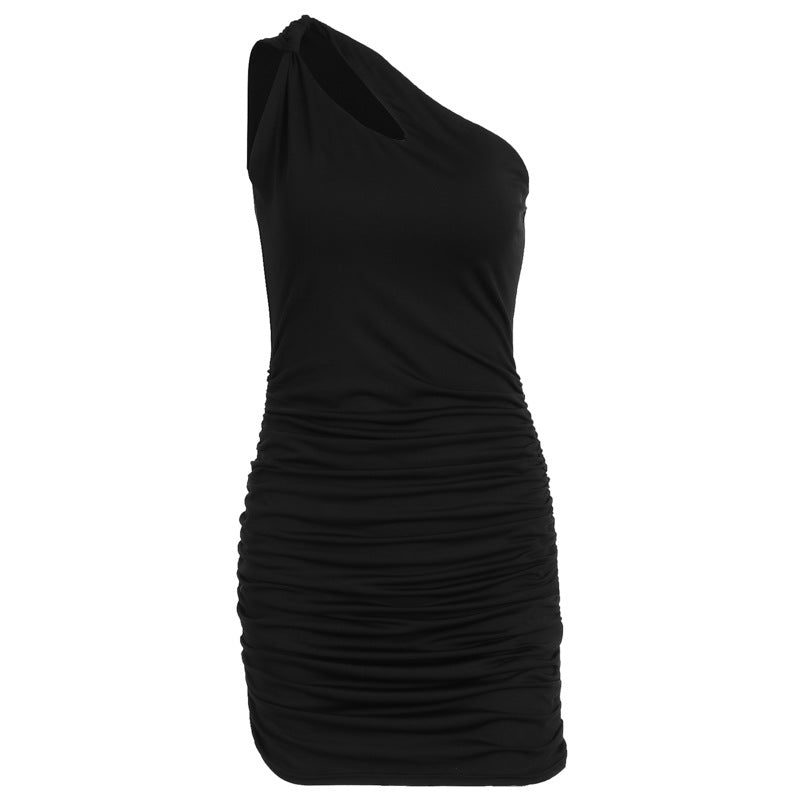 Damen Figurbetontes Neckholderkleid mit außergewöhnlichem Schnitt Drune