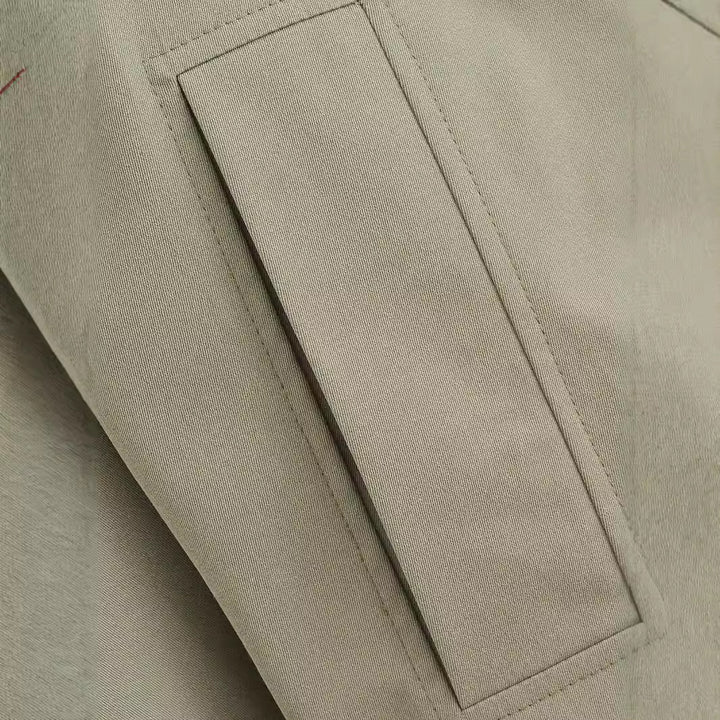 Damen Kurze Boxy-Übergangsjacke mit Kapuze und Hemdkragen Drune