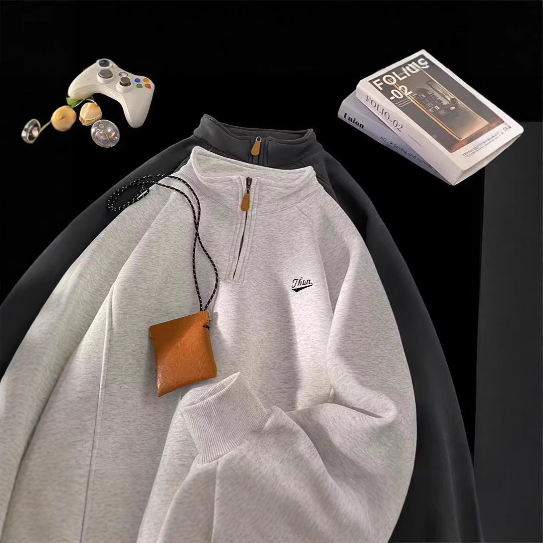 Damen Urbaner Fleece-Pullover mit Stehkragen Drune