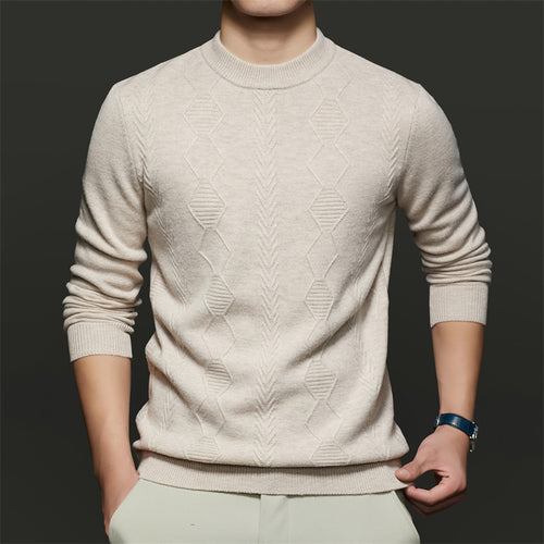 Herren Feinstrickpullover mit modernem Strukturmuster Drune