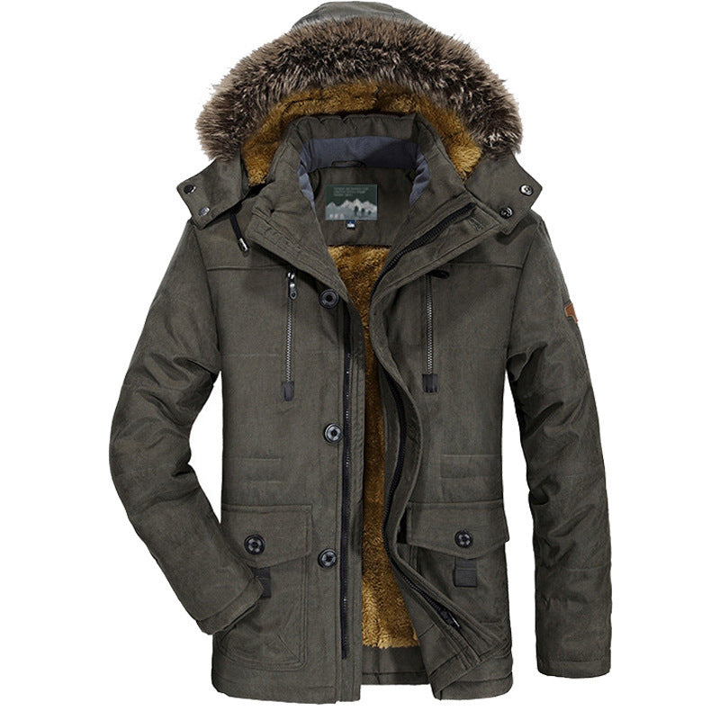 Herren Winterjacke mit Fleece-Futter Drune