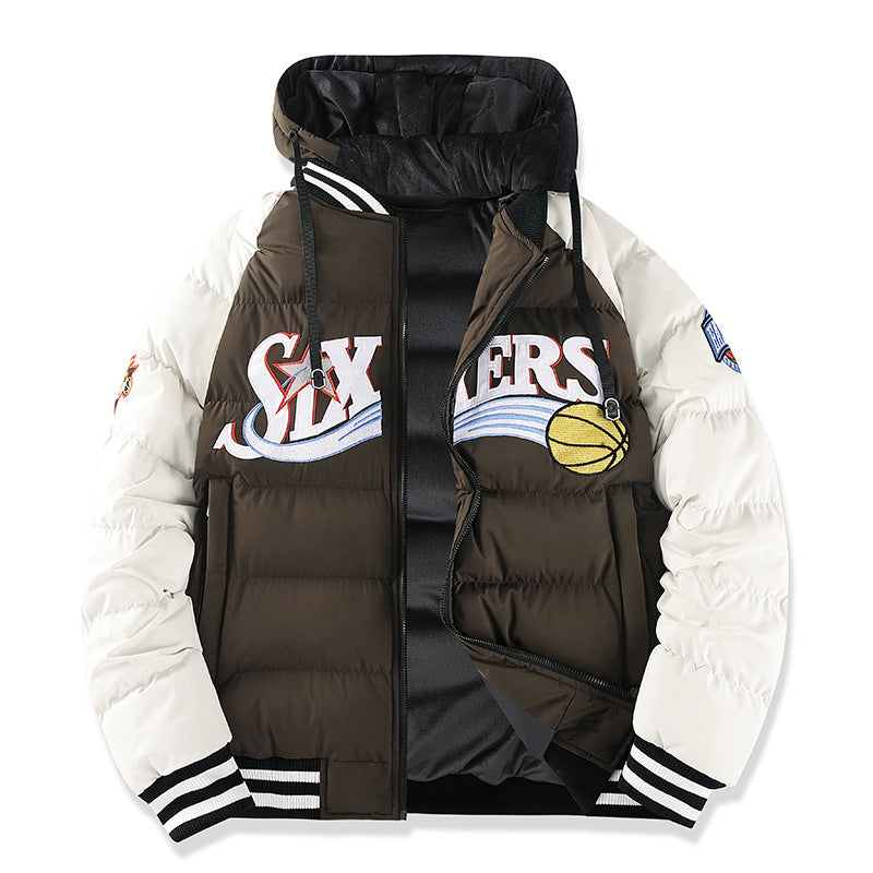 Herren Sportliche Pufferjacke mit hohem Kragen Drune