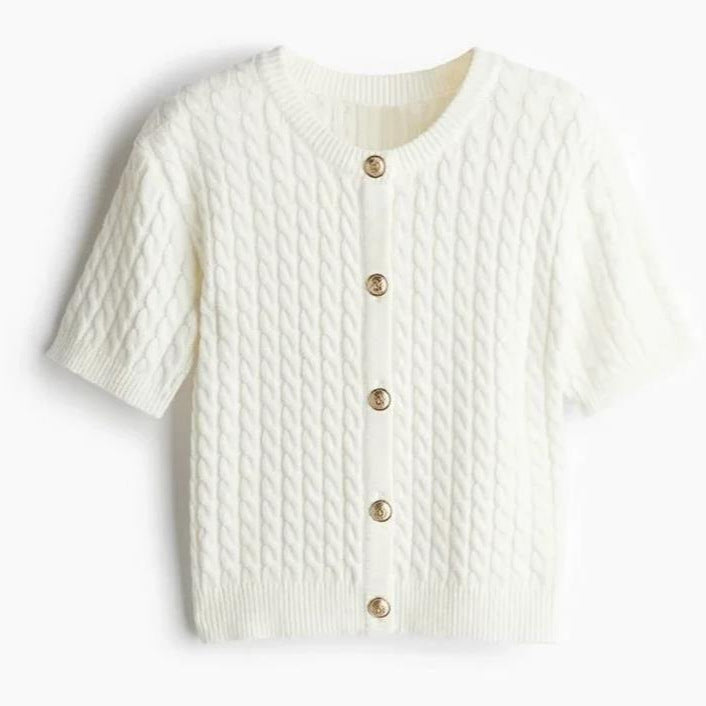 Damen Kurzarmstrickjacke Drune