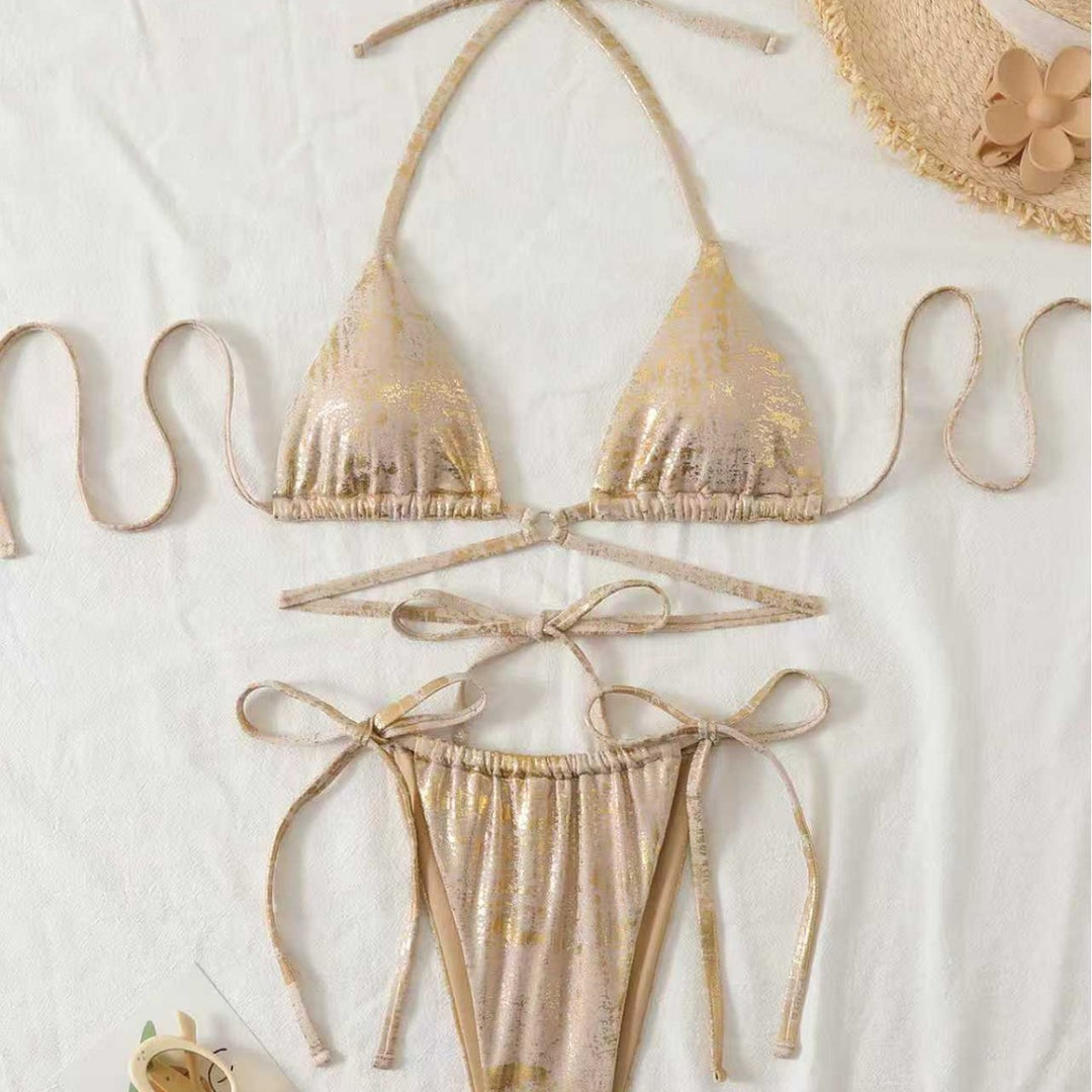 Damen Triangel-Bikini mit elegantem Knoten-Design Drune
