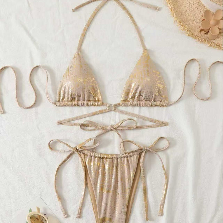 Damen Triangel-Bikini mit elegantem Knoten-Design Drune