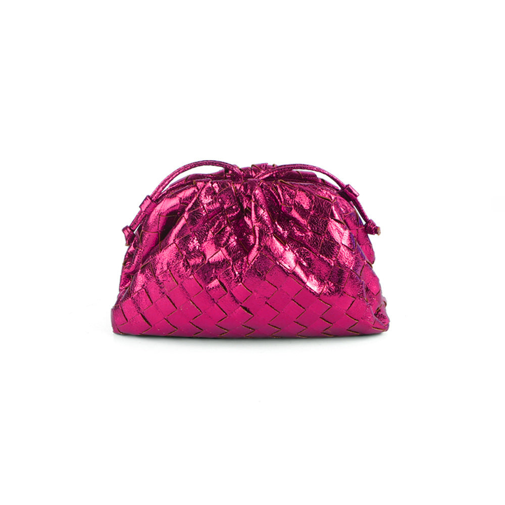 Drune | Leder Umhängetasche für Damen - Minimalistische Gewebte Tasche