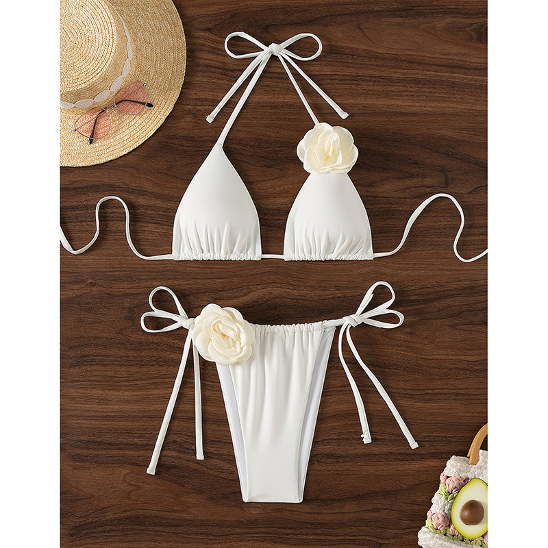 Damen Bikini-Set mit verspieltem Blumenmotiv Drune