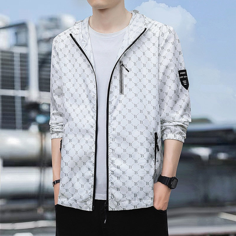 Herren Sportliche Windbreaker-Jacke Drune