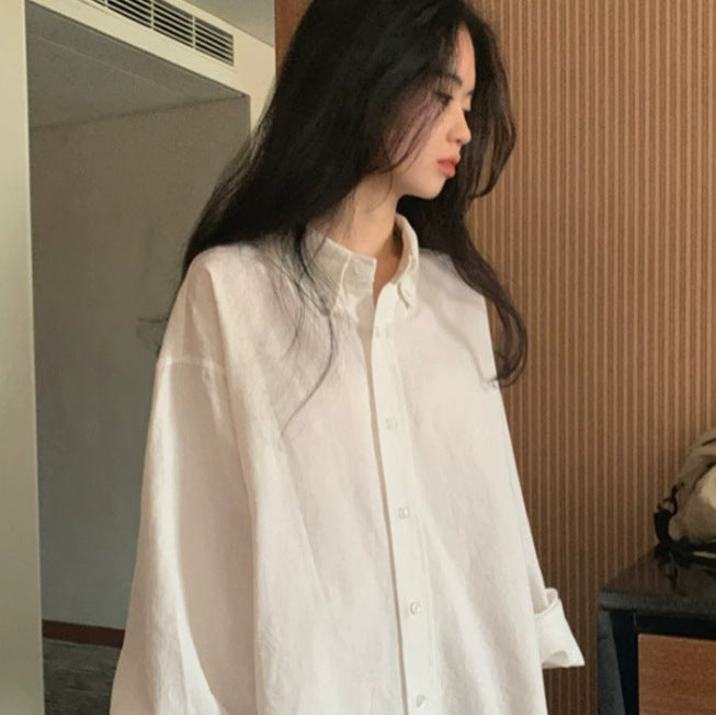 Damen Lässiges Oversize-Shirtkleid mit verlängertem Rückensaum, kastiger Silhouette und weiten Manschetten Drune