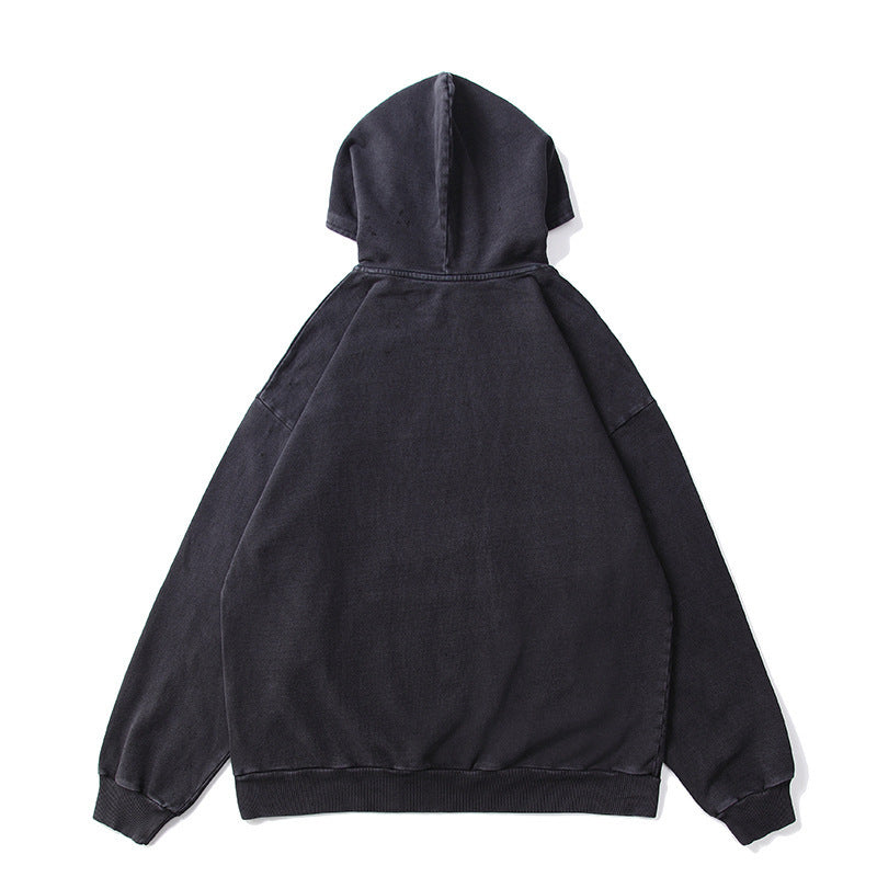 Unisex Oversize-Kapuzenpullover mit Kängurutasche und Vintage-Waschung Drune