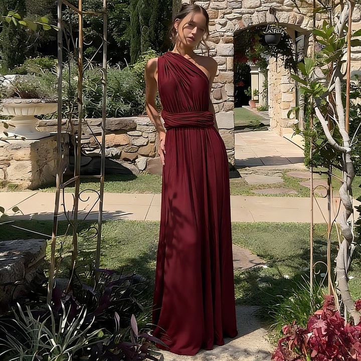 Damen Maxikleid mit hochwertigem Wickeldesign Drune