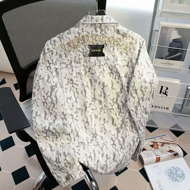 Herren Modische Camouflage Übergangsjacke Drune