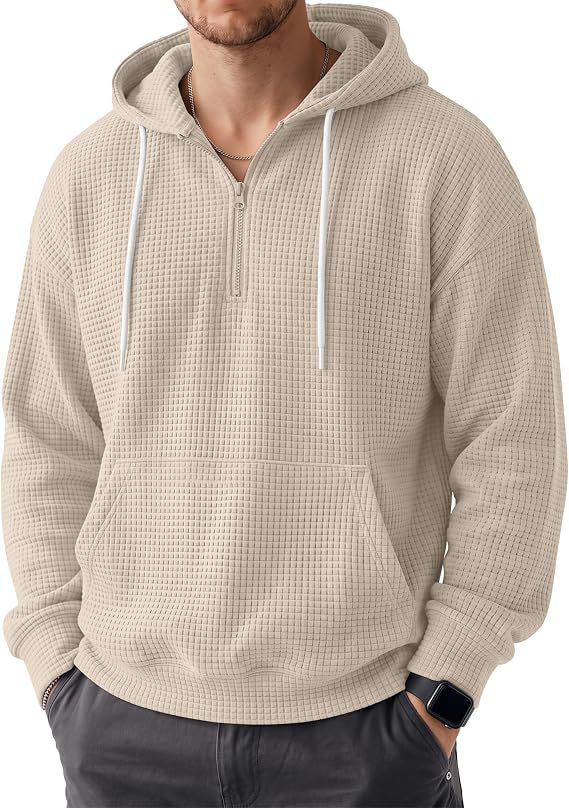 Herren Bequemer Kapuzenpullover mit Reißverschluss Drune