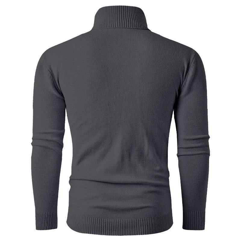 Herren Rollkragenpullover aus Feinstrick mit Zopfmuster und schmaler Silhouette Drune