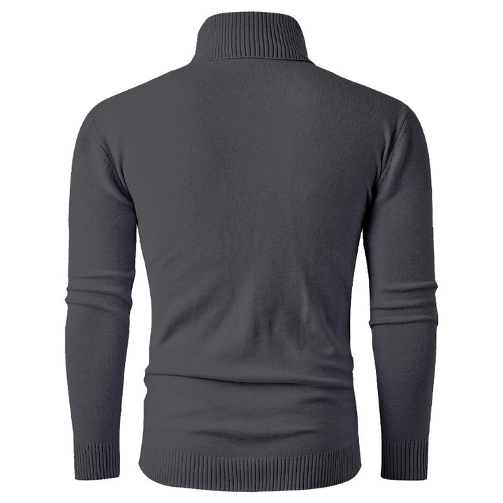 Herren Rollkragenpullover aus Feinstrick mit Zopfmuster und schmaler Silhouette Drune