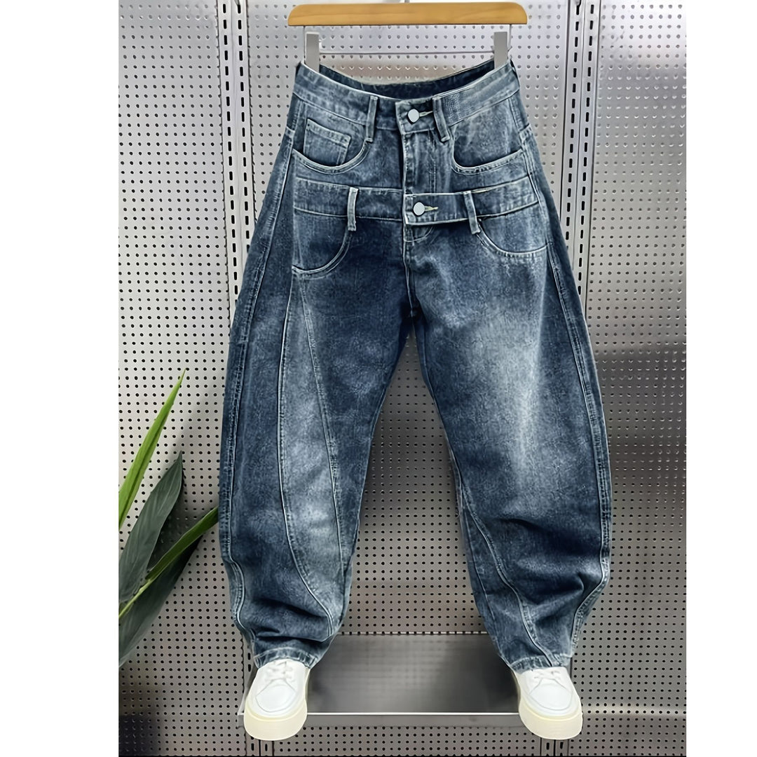 Damen Oversized Jeans Drune
