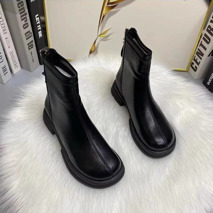 Damen Modische Stiefeletten mit elegantem Reißverschluss Drune