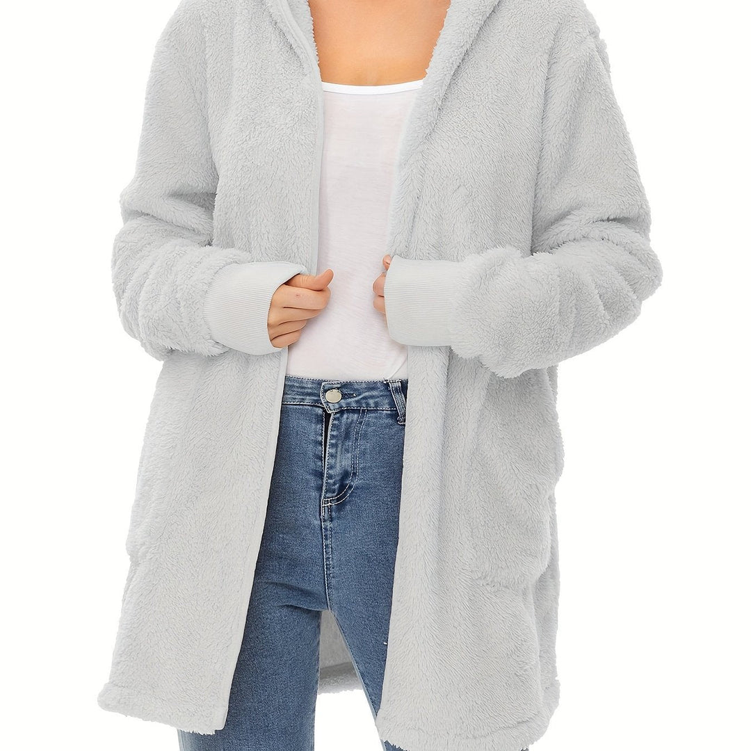 Damen weicher Fleece-Mantels Drune