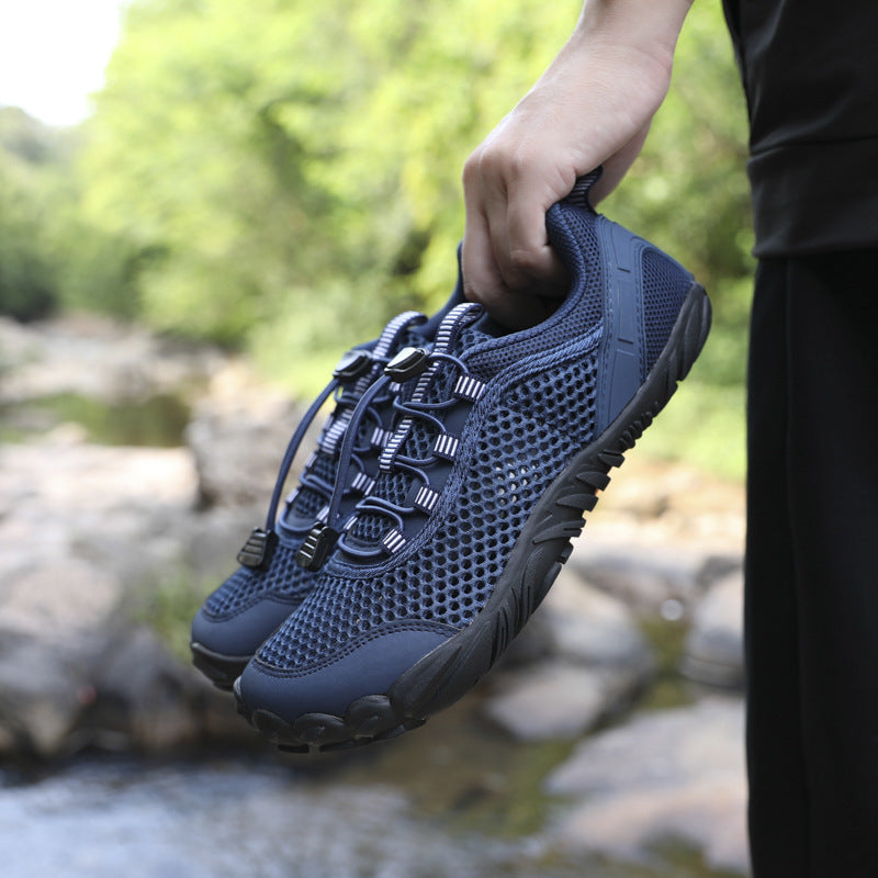 Herren Atmungsaktiver Trekking‑Wasserschuh mit Quick‑Lace und profilierter Gummisohle Drune