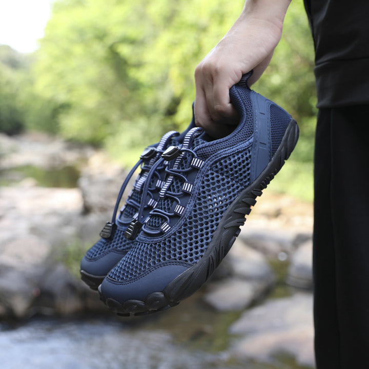Herren Atmungsaktiver Trekking‑Wasserschuh mit Quick‑Lace und profilierter Gummisohle Drune