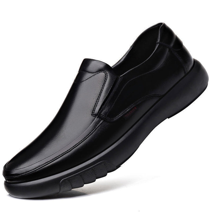 Herren Eleganter Komfort-Slipper aus Lederoptik mit dämpfender Plateau-Sohle Drune