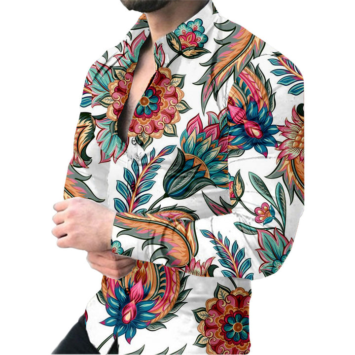 Herren Floral Druckhemd mit innovativem Design und komfortablem Schnitt Drune