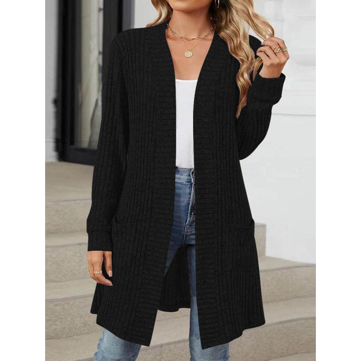 Damen Strickjacke mit offenem Design und praktischen Taschen Drune