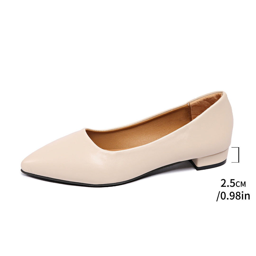 Damen Elegante und bequeme Ballerinas mit spitzem Zehenbereich Drune