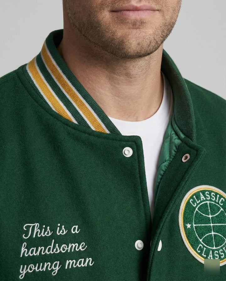Herren Collegejacke mit Klassischen Details Drune