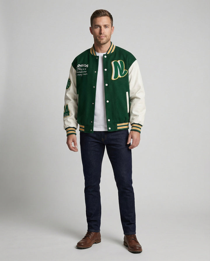 Herren Collegejacke mit Klassischen Details Drune