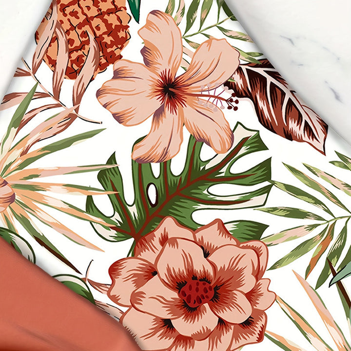 Damen Einteiler Badeanzug mit verspieltem Wickel-Design Drune