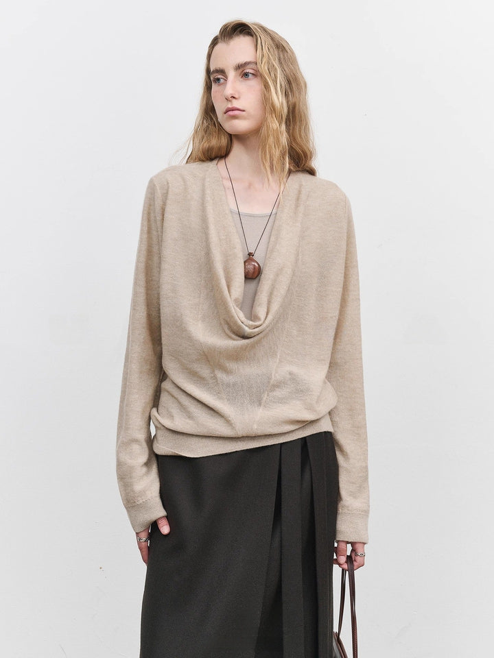 Damen lässiger Rollkragenpullover aus hochwertigem Feinstrick Drune