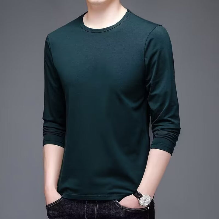 Herren Langarmshirt mit eleganter Textur Drune