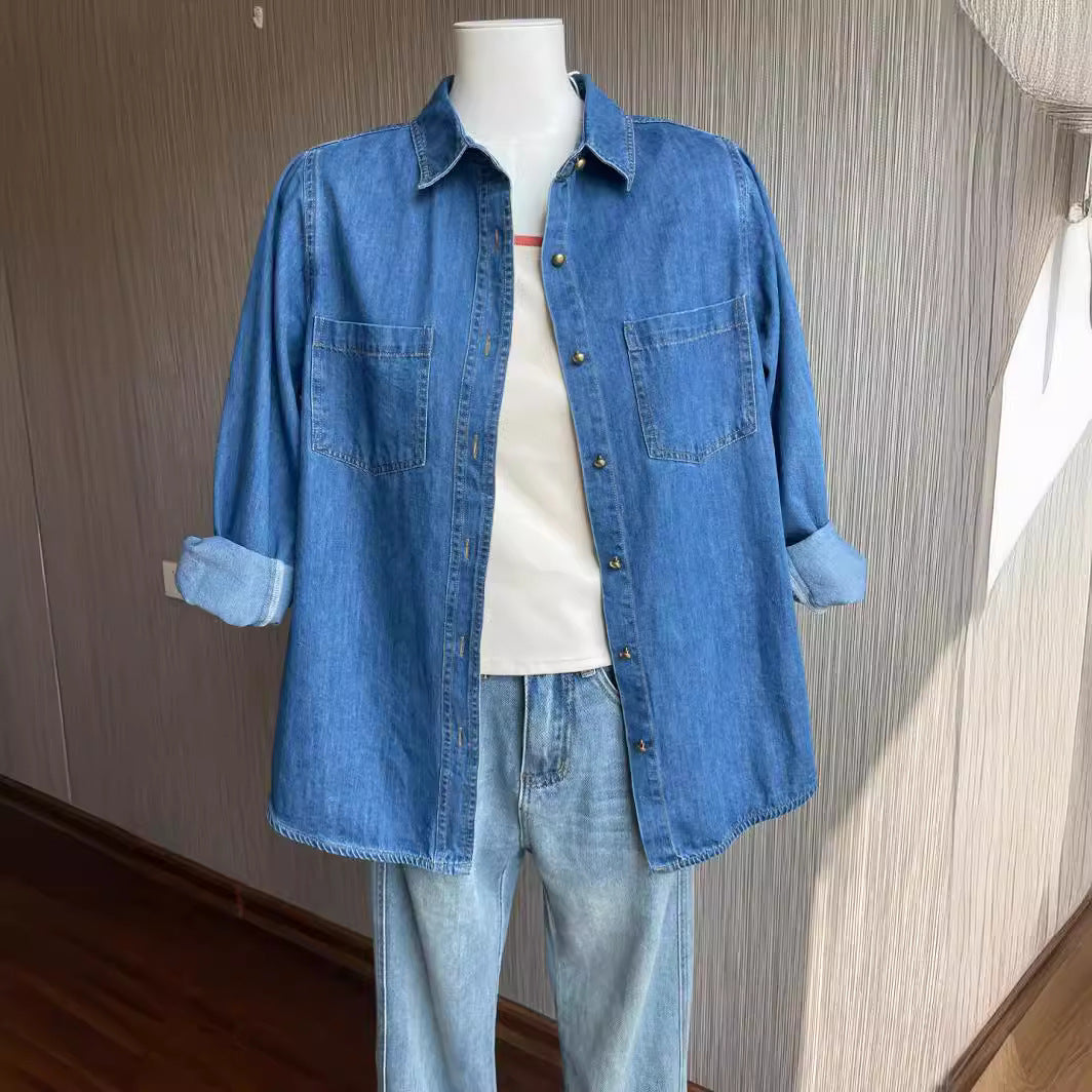 Damen Denim Hemd Drune