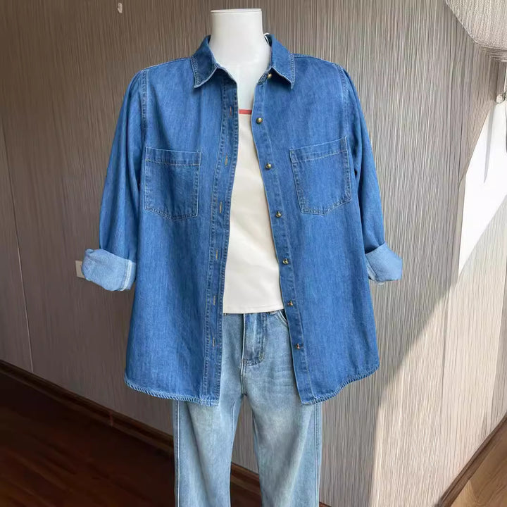Damen Denim Hemd Drune