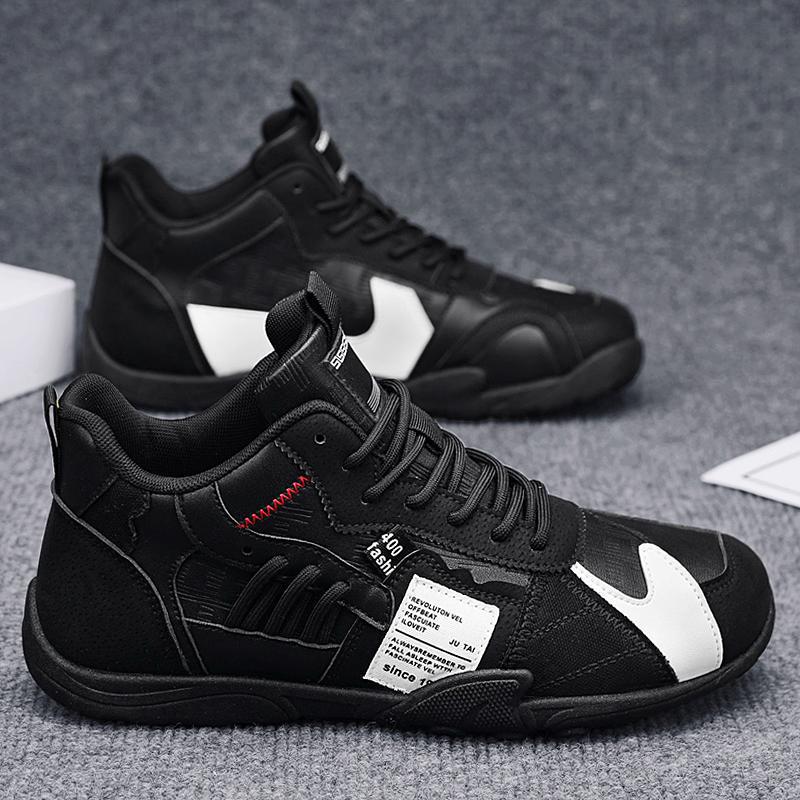 Herren mehrlagige Retro-City-Sneaker mit Wildleder- und Textilmix, gepolstertem Fersenkragen, atmungsaktiver Mesh-Zunge und griffiger Gummisohle Drune