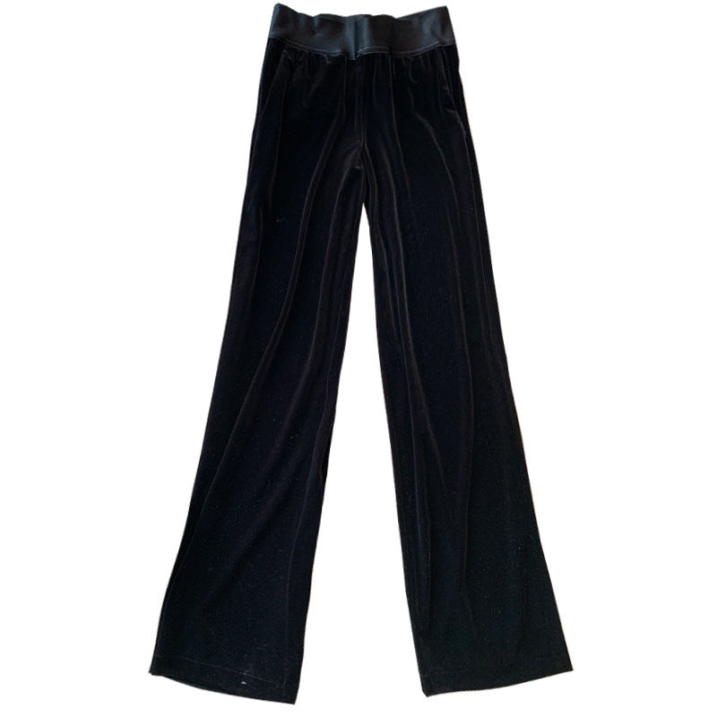 Damen Elegante und weite Plissee-Stoffhose Drune