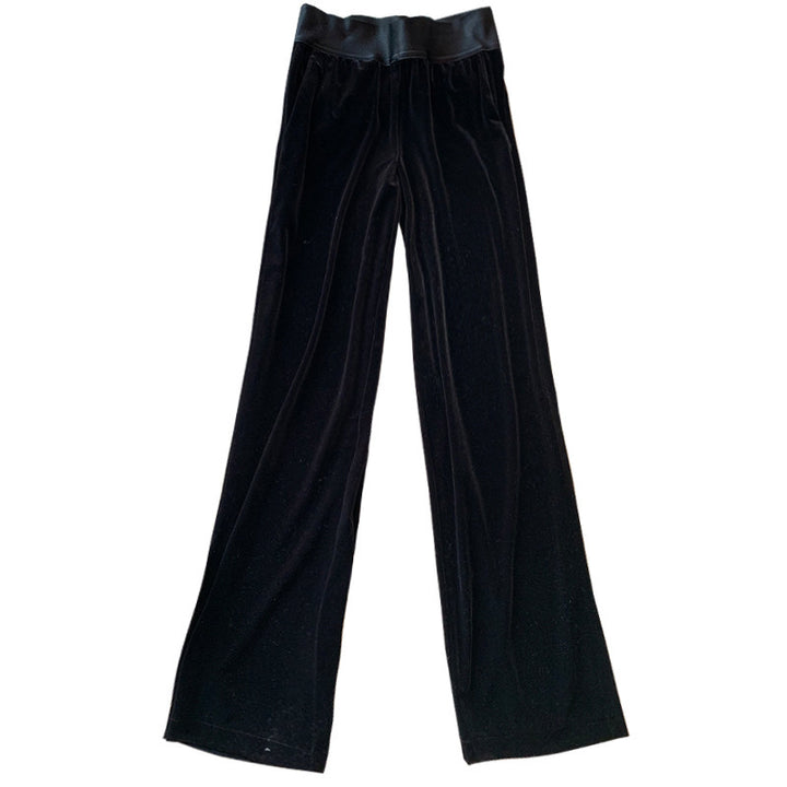 Damen Elegante und weite Plissee-Stoffhose Drune