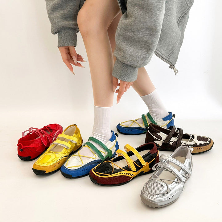 Damen Freizeitschuhe mit elastischem Riemchen-Design für optimalen Halt Drune