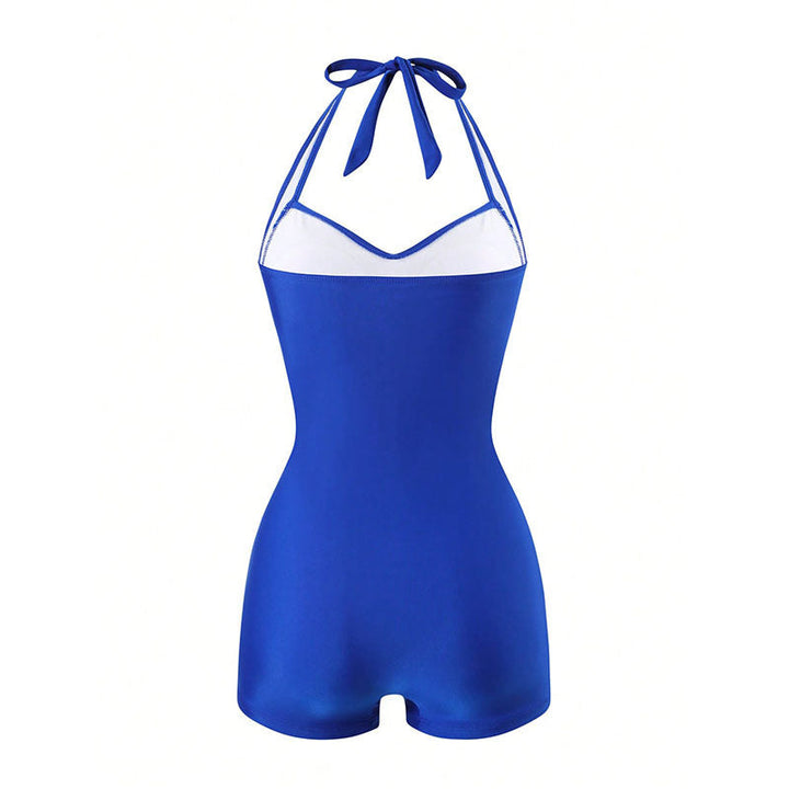 Damen Einteiler Badeanzug mit halterneck Design und moderner Passform Drune