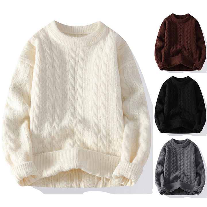 Damen Grobstrick Pullover mit Zopfmuster Drune 1787964764