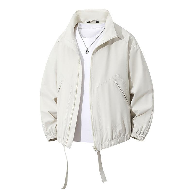 Herren leichte Freizeitjacke mit elastischen Bündchen und praktischen Taschen Drune