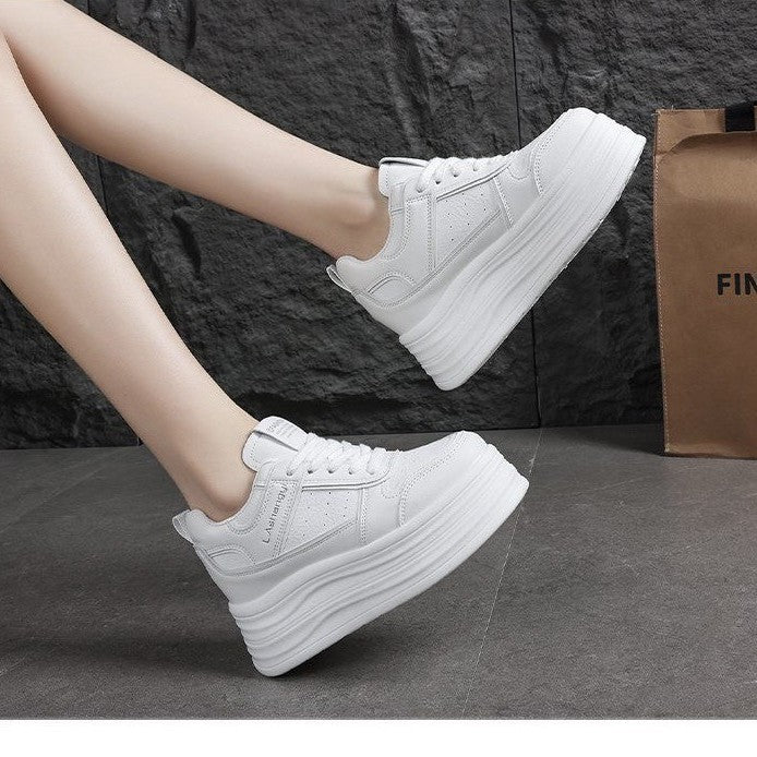 Damen Hochmodische Plateau Sneakers mit eleganter Silhouette Drune