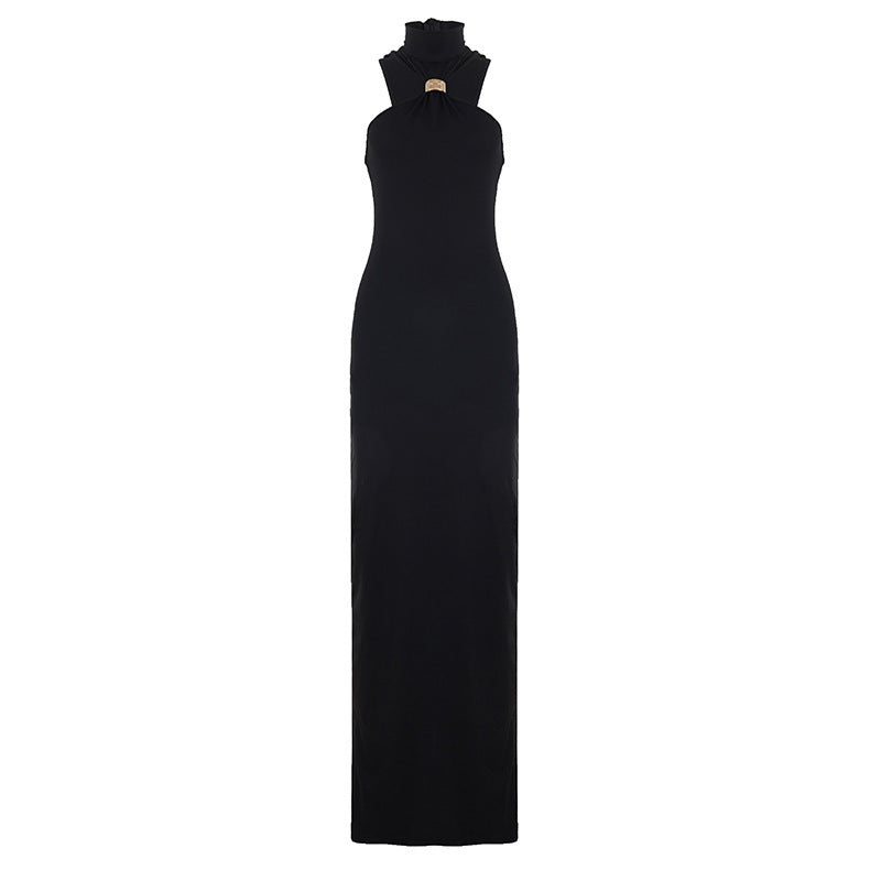 Damen Abendkleid mit schickem Halterdesign und eleganter Silhouette Drune