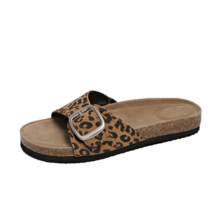 Damen Bequeme Zehentrenner-Sandalen mit modischem Riemchen und anatomischem Fußbett Drune