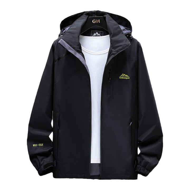 Damen Leichte Wasserabweisende Outdoorjacke mit Kapuze, Brustreißverschluss und verstellbaren Bündchen Drune