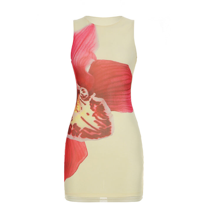 Damen Bandeau-Kleid mit floralem Motiv und figurnahen Schnitt Drune