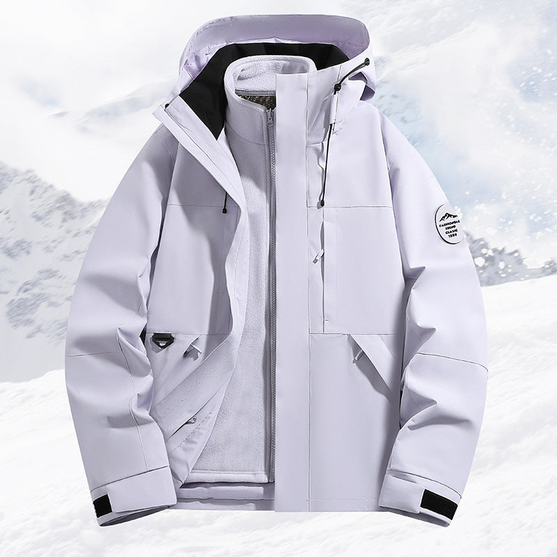 Damen Technische Ski- und Winterjacke mit abnehmbarer Innenjacke und verschweißten Nähten Drune