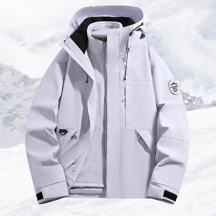 Damen Technische Ski- und Winterjacke mit abnehmbarer Innenjacke und verschweißten Nähten Drune