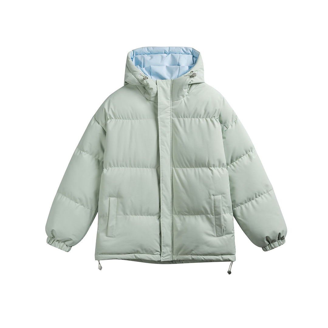 Damen Wattierte Kapuzen‑Steppjacke im Oversize‑Pufferschnitt mit Tunnelzugbund Drune